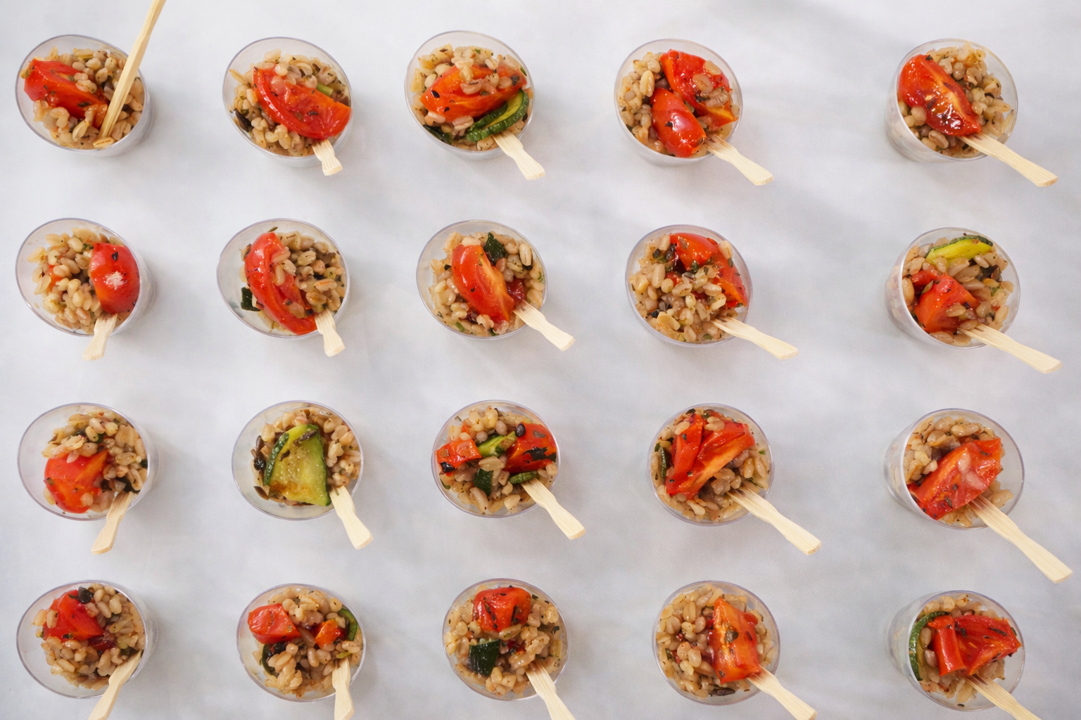 antiapsto insalata di farro al tartufo, eventi e matrimoni Macinaie, Amiata