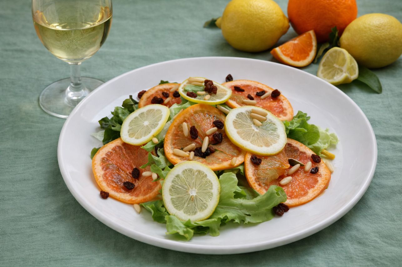 Insalata Macinaie. Ristorante Le Macinaie, menù Eventi, matrimoni, catering. Monte Amiata, Toscana.