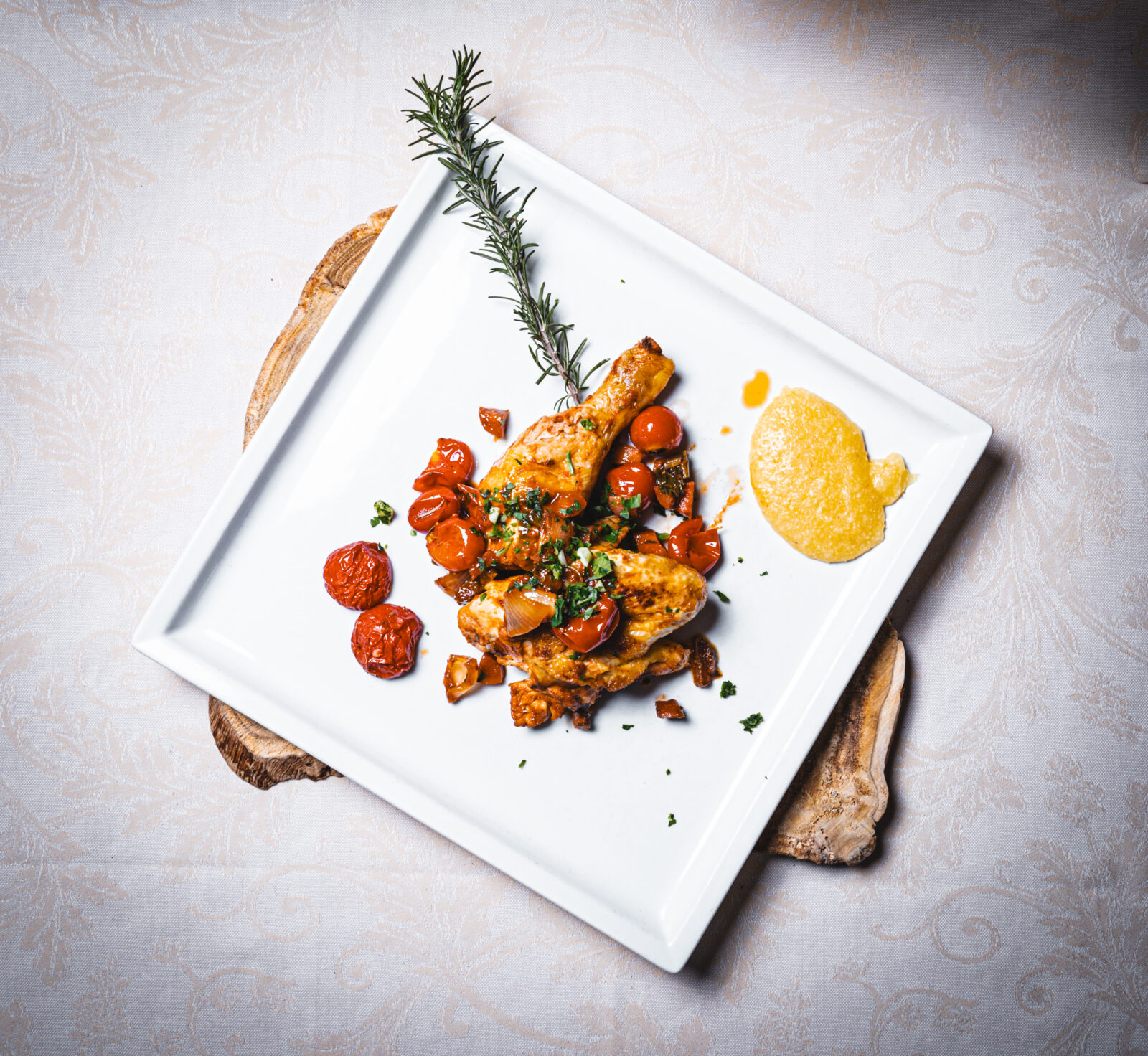 Pollo alla cacciatora - Ristorante Le Macinaie Monte Amiata