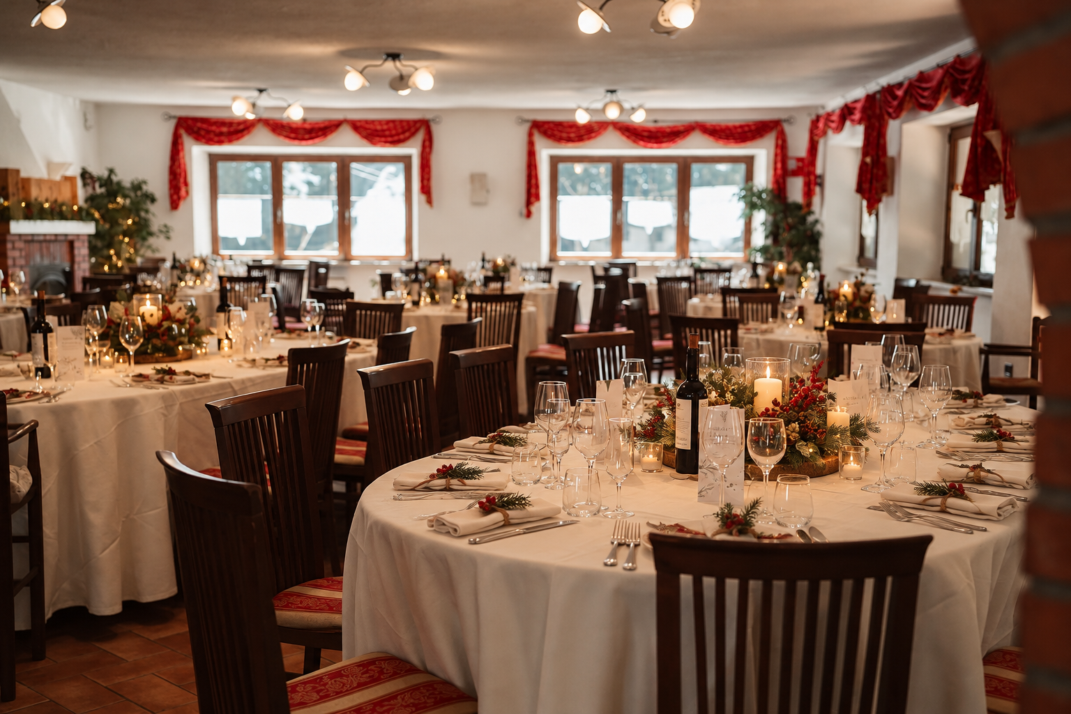 Natale al ristorante Le macinaie, ristorante per eventi aziendali, catering